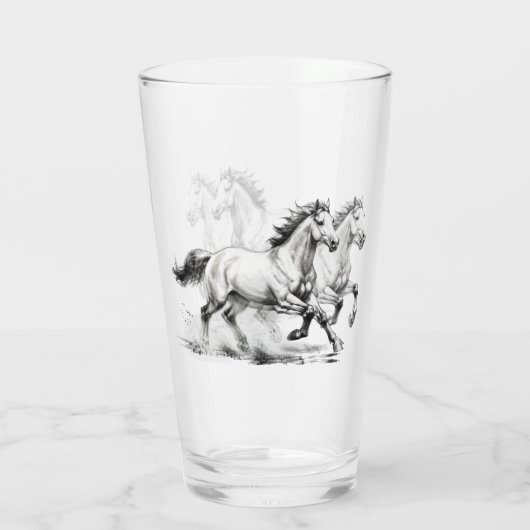 Verre Élégance Équestre (Dos)
