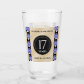 Verre Élégant 17ème anniversaire de Mariage des obus (Dos)