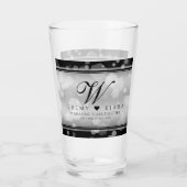 Verre Élégant 25e anniversaire de Mariage d'argent (Dos)