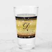 Verre Élégant 27e anniversaire de Mariage de musique (Dos)