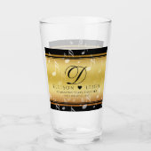 Verre Élégant 27e anniversaire de Mariage de musique (Devant)