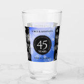 Verre Élégant 45e anniversaire de Mariage Sapphire (Dos)