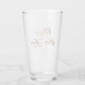 Verre Élégant Faux Gold Script Bonne année (Dos)