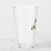 Verre Élégant Faux Gold Script Bonne année (Droite)