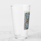 Verre Élégant Fleur Bleu Périwinkle Floral Classic (Droite)