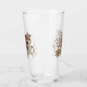 Verre Élégant Gemmes Fleurs Ruby Diamond Boire (Gauche)