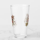 Verre Élégant Gemmes Fleurs Ruby Diamond Boire (Droite)