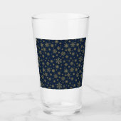 Verre Elegant Gold Snowflake Winter Pattern (Devant)