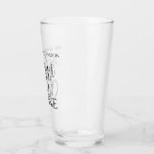 Verre Élégant Mariage chrétien Écriture Citation Cadeau (Gauche)