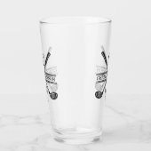 Verre Élégant minimaliste Golf Monogramme Conception (Droite)