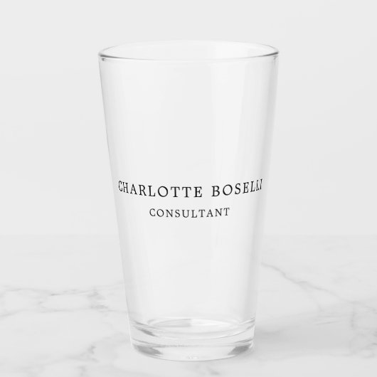 Verre Élégant minimaliste professionnel classique (Devant)
