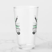 Verre Élégant minimaliste sur mesure Monogramme de golf (Droite)