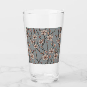 Verre Élégant Motif Fleur rose Douce Fleur Fleur de Ceri