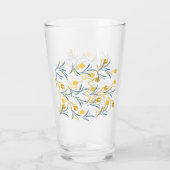 Verre Élégant motif floral de Tulipe (Dos)