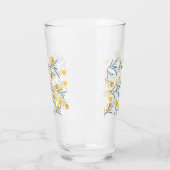 Verre Élégant motif floral de Tulipe (Gauche)