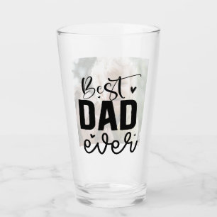 Verre Élégant Script Meilleur Papa Jamais Personnalisé P