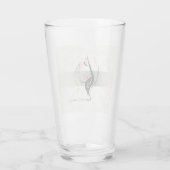 Verre Élégant vintage, Chic, Dentelle, Silhouette fille (Dos)