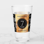 Verre Élégante 7ème anniversaire du Mariage de cuivre (Dos)