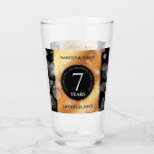 Verre Élégante 7ème anniversaire du Mariage de cuivre (Devant)