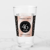 Verre Élégante célébration du 46e anniversaire du Mariag (Devant)