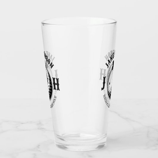 Verre Elégante femme Golf Monogramme Design (Droite)