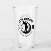 Verre Elégante femme Golf Monogramme Design (Devant)