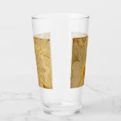 Verre Élégante Marguerite Abstraite blanche (Gauche)