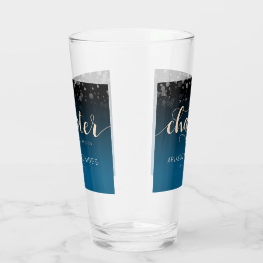 Verre Elégante Pêche Océanique Bleu Mariage Un Nouveau C (Droite)