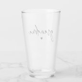 Verre Élégante typographie de script grand-mère Cadeaux  (Dos)