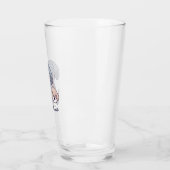 Verre Eléphant mignon et chien (Gauche)