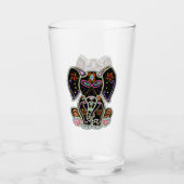 Verre Eléphant mystique du crâne de sucre (Devant)