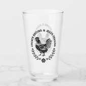 Verre Élevage de poulet et collecte de Jésus (Devant)
