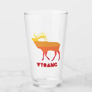 Verre Elk du Wyoming