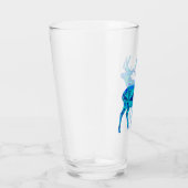 Verre Elk géométrique bleu (Droite)