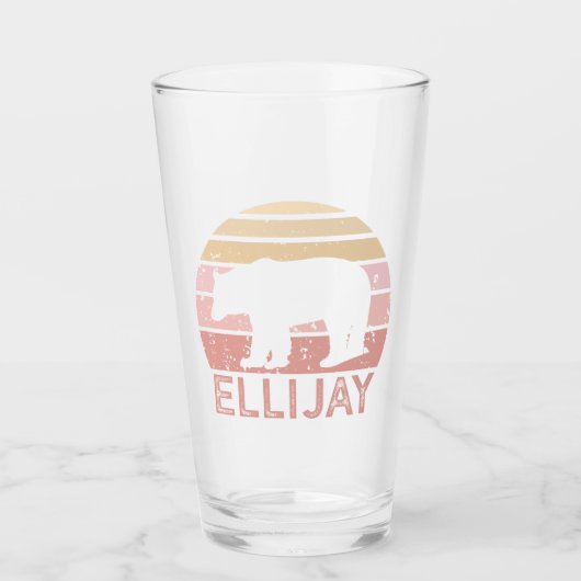 Verre Ellijay Georgia Ours Rétro (Devant)