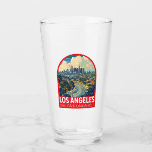 Verre Emblem de Los Angeles California Travel Art