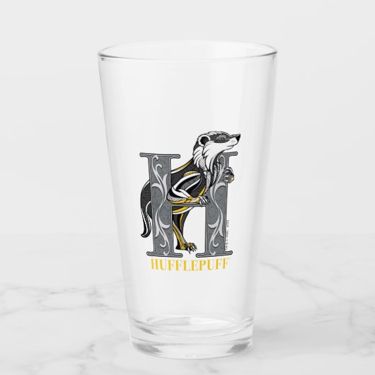 Verre Emblème croisé HUFFLEPUFF™ (Devant)