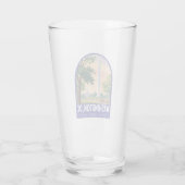 Verre Emblème d'art de voyage à Washington DC (Dos)