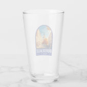 Verre Emblème d'Art Voyage de Bordeaux France (Dos)