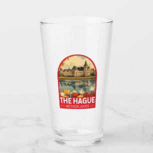 Verre Emblème de La Haye Pays-Bas Travel Art