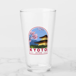 Verre Emblème de voyage rétros de Kyoto Japon