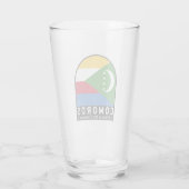 Verre Emblème Drapeau Comores Vintage (Dos)