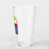 Verre Emblème Drapeau Comores Vintage (Gauche)