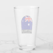 Verre Emblème du drapeau australien Vintage (Dos)