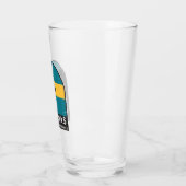 Verre Emblème du drapeau des Bahamas Vintage (Gauche)