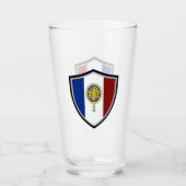 Verre emblème français (Devant)