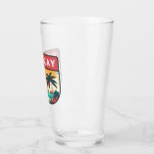 Verre Emblème rétro de Boracay Philippines (Gauche)