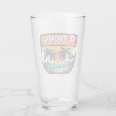 Verre Emblème rétro des îles Vierges américaines St Thom (Dos)