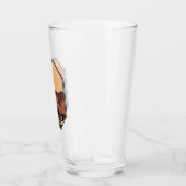 Verre Emblème rétro minimal du parc national Pinnacles (Gauche)