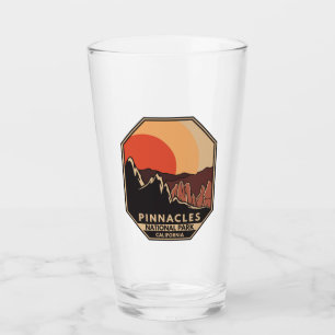 Verre Emblème rétro minimal du parc national Pinnacles